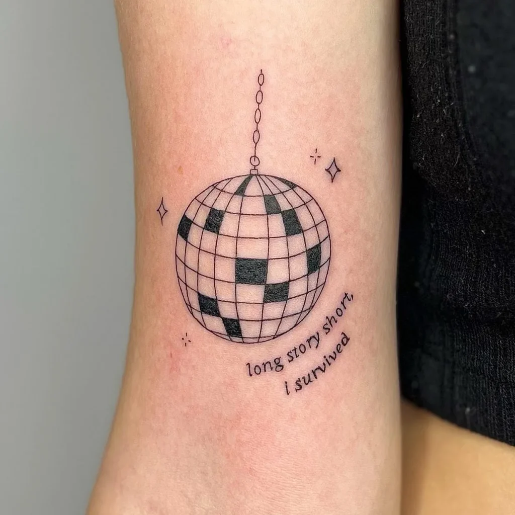 **Disco Ball Resilience Tattoo**