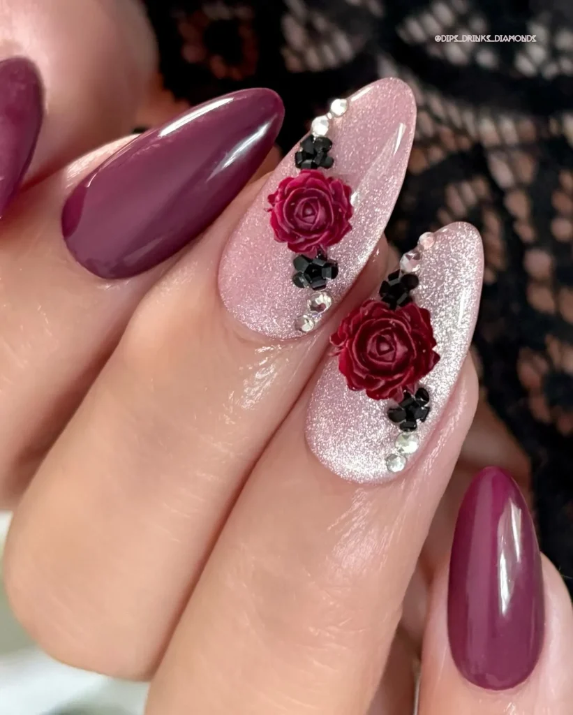 **Elegant Burgundy Roses**