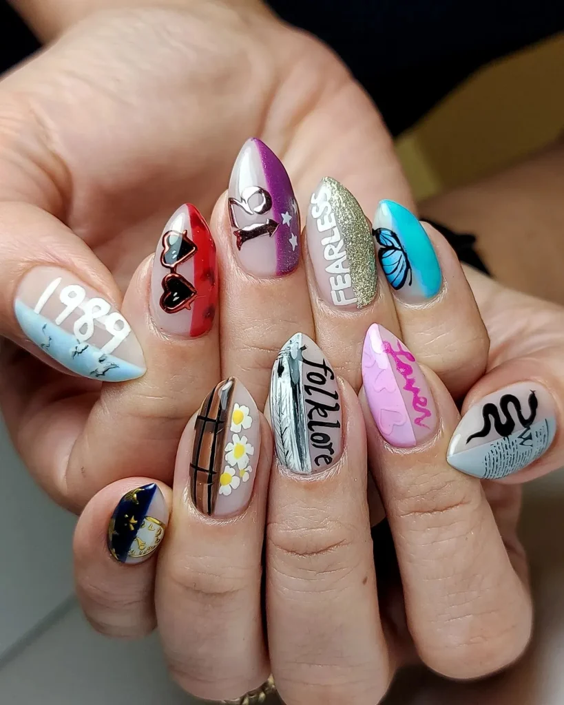 **Fearless Album Art Nails**