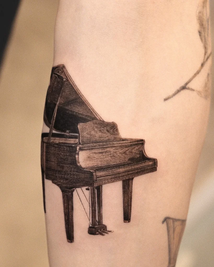 ### Grand Piano Elegance Tattoo