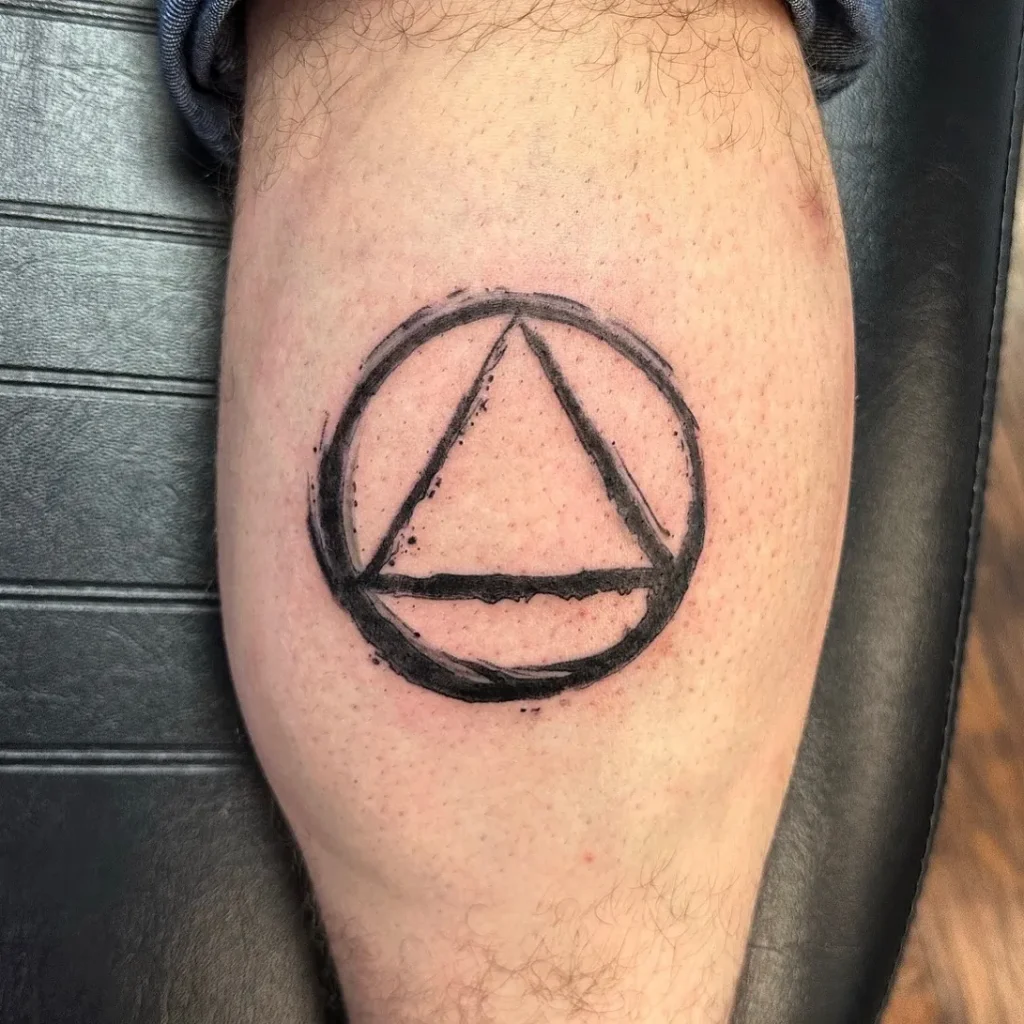 ### Inked Triangle Symbol