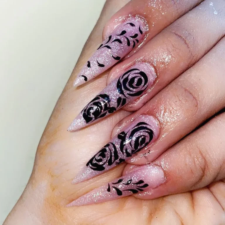 27 Stunning Rose Nail Designs That Add a Floral Touch