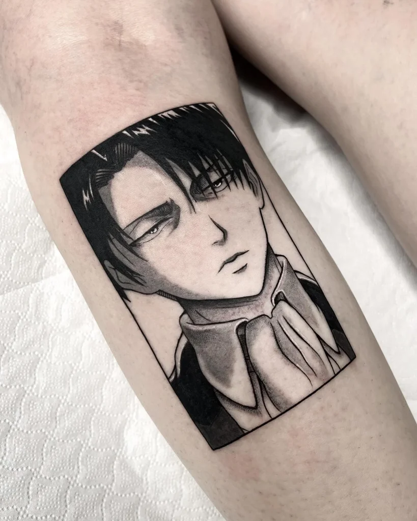 ### Levi's Steely Gaze Tattoo