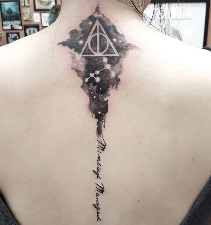 **Magical Deathly Hallows Tattoo**