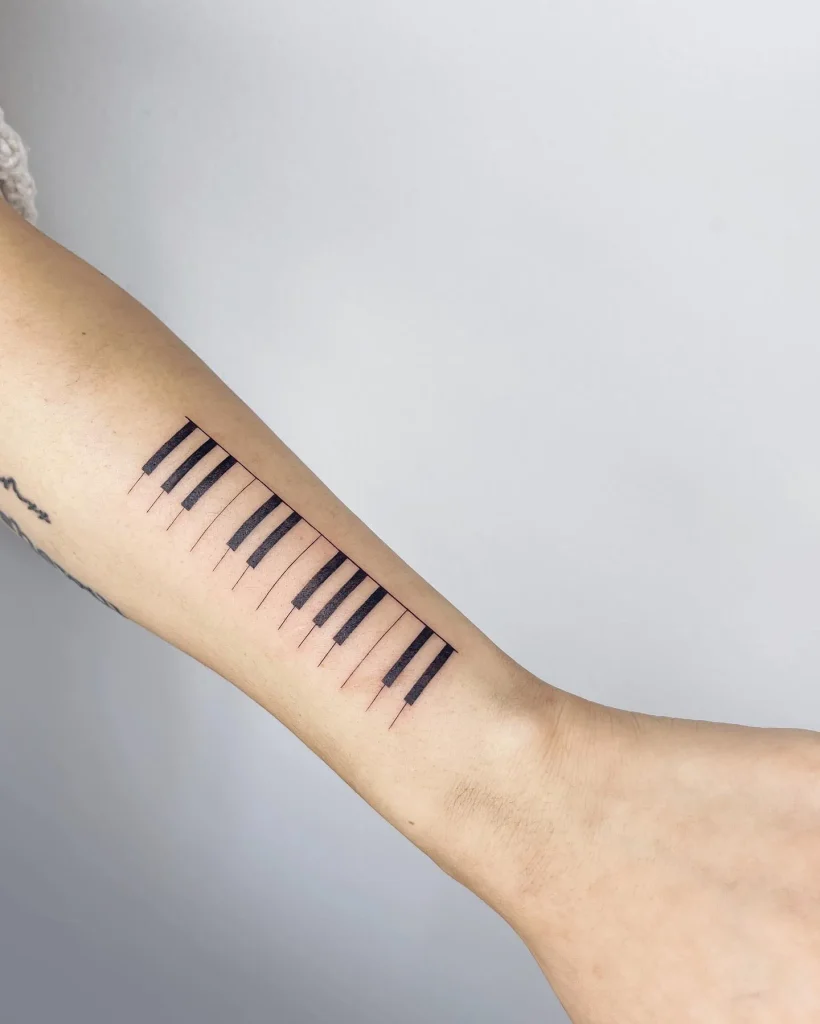 **Minimalist Keys Tattoo**