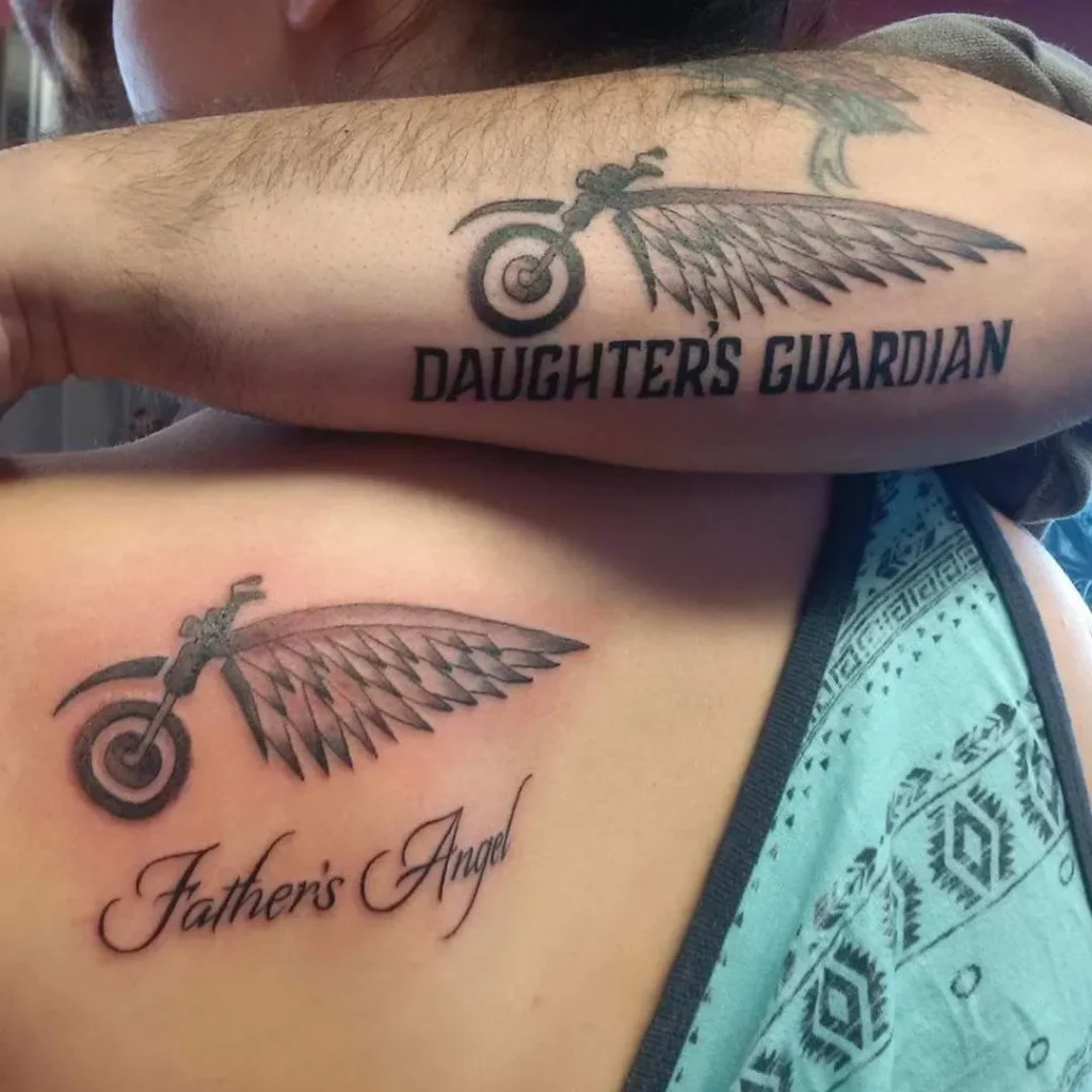 ### Motorcycle Wings Tattoo