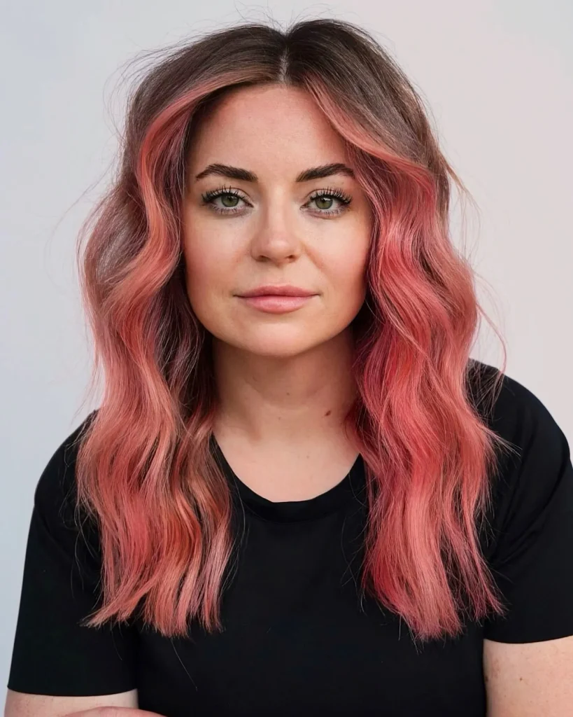 **Soft Pink Waves**