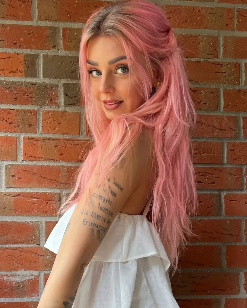 ### Soft Waves in Pastel Pink