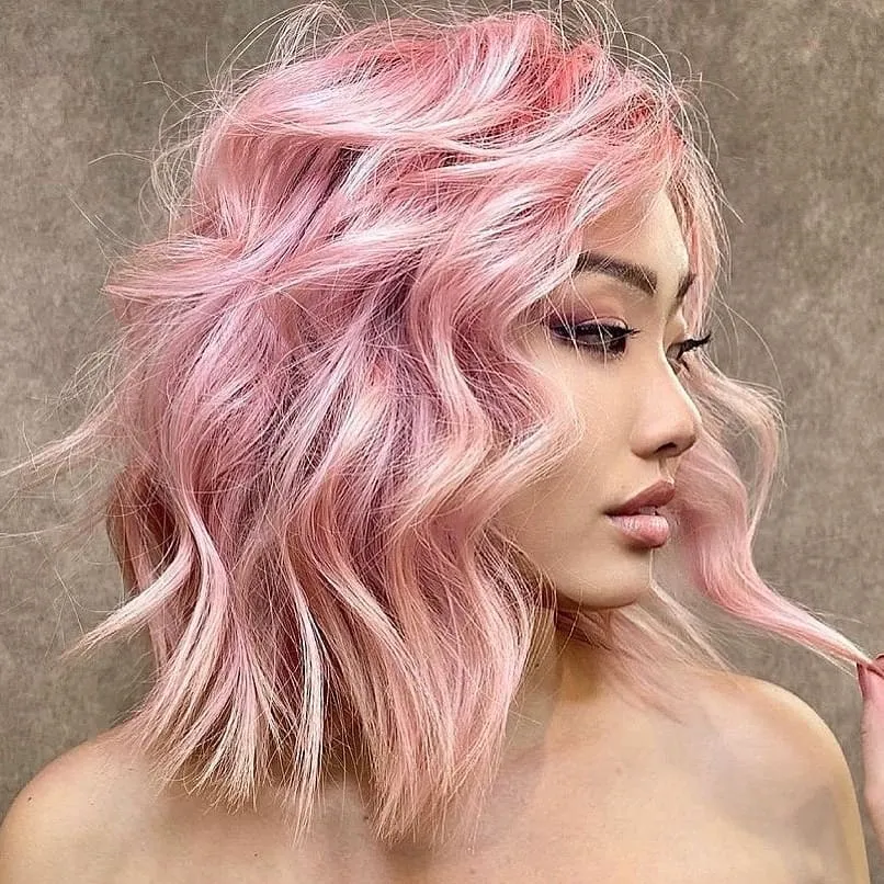 **Soft Waves in Pink**