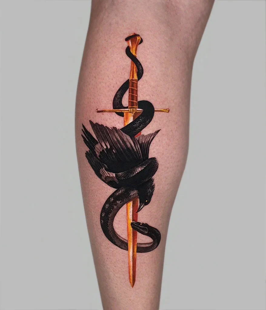 ### Sword and Serpent Tattoo