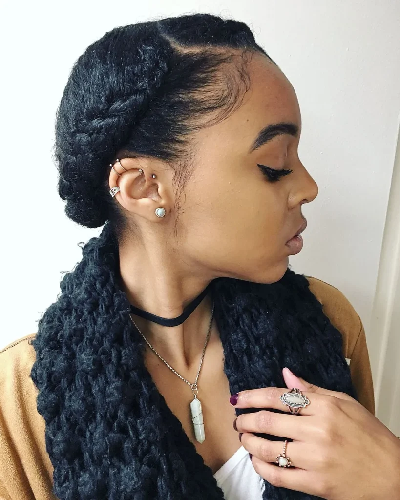 ### Braided Halo Elegance