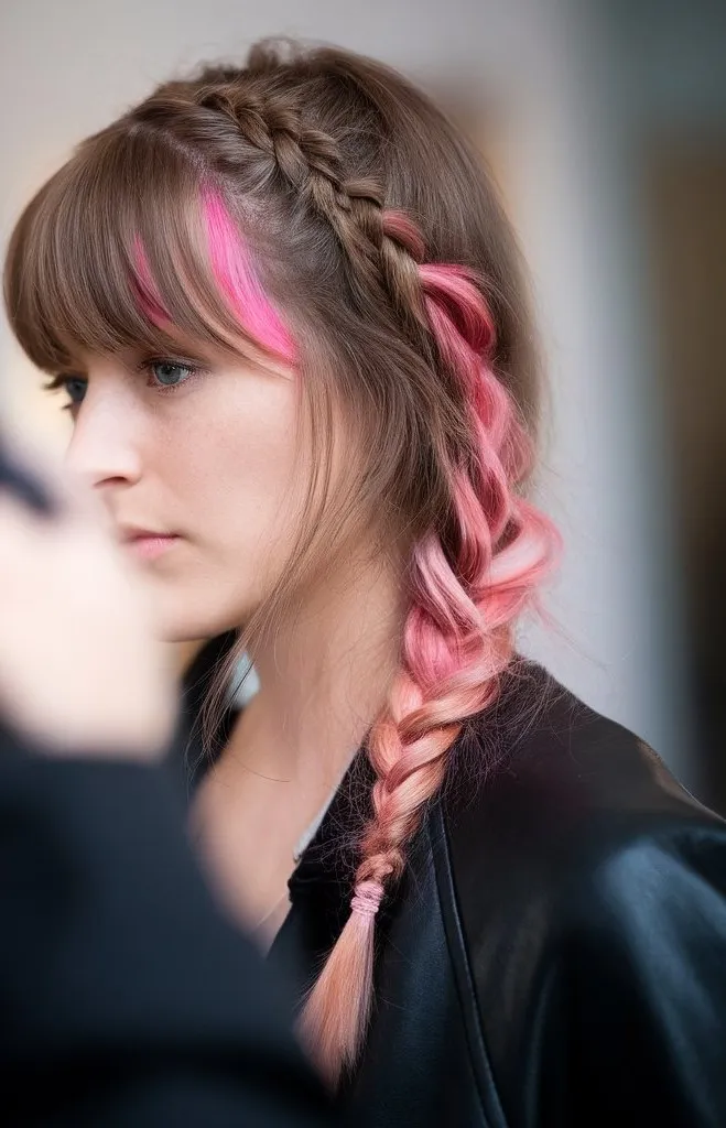 ### Braided Pink Accents