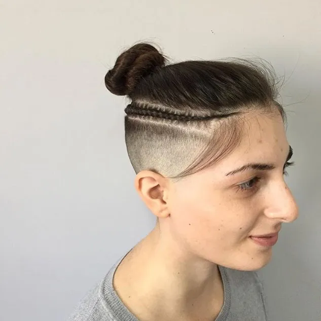 18 Undercut with Bun Hairstyles