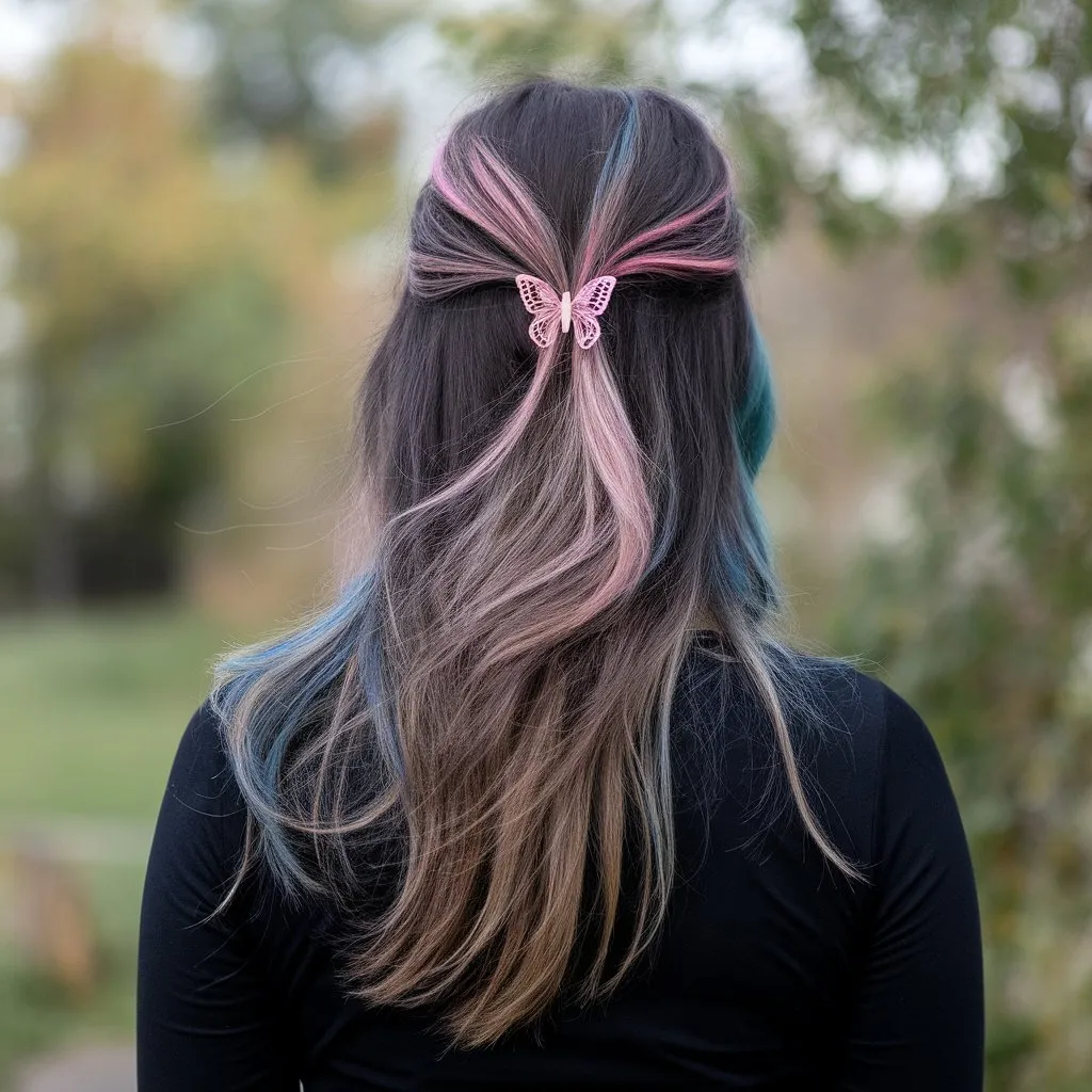 ### Butterfly Pink Streaks