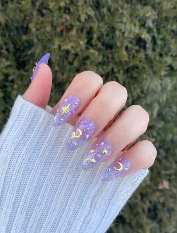 ### Celestial Charm Nails