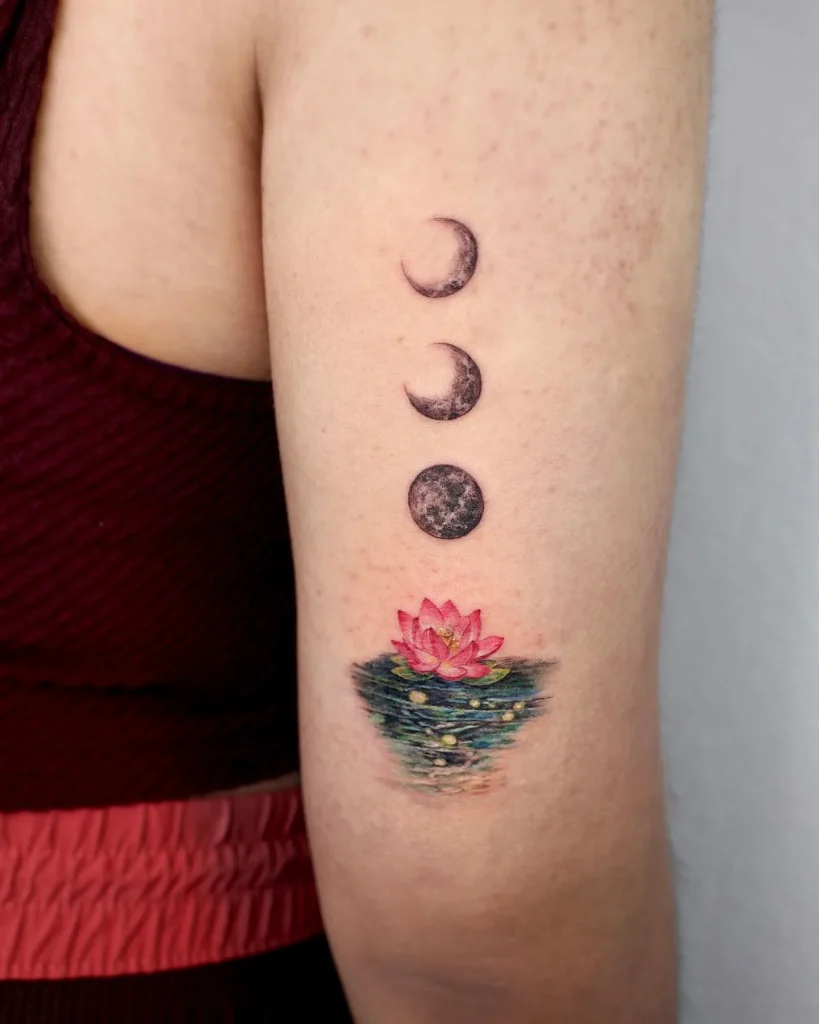 **Celestial Reflection Tattoo**