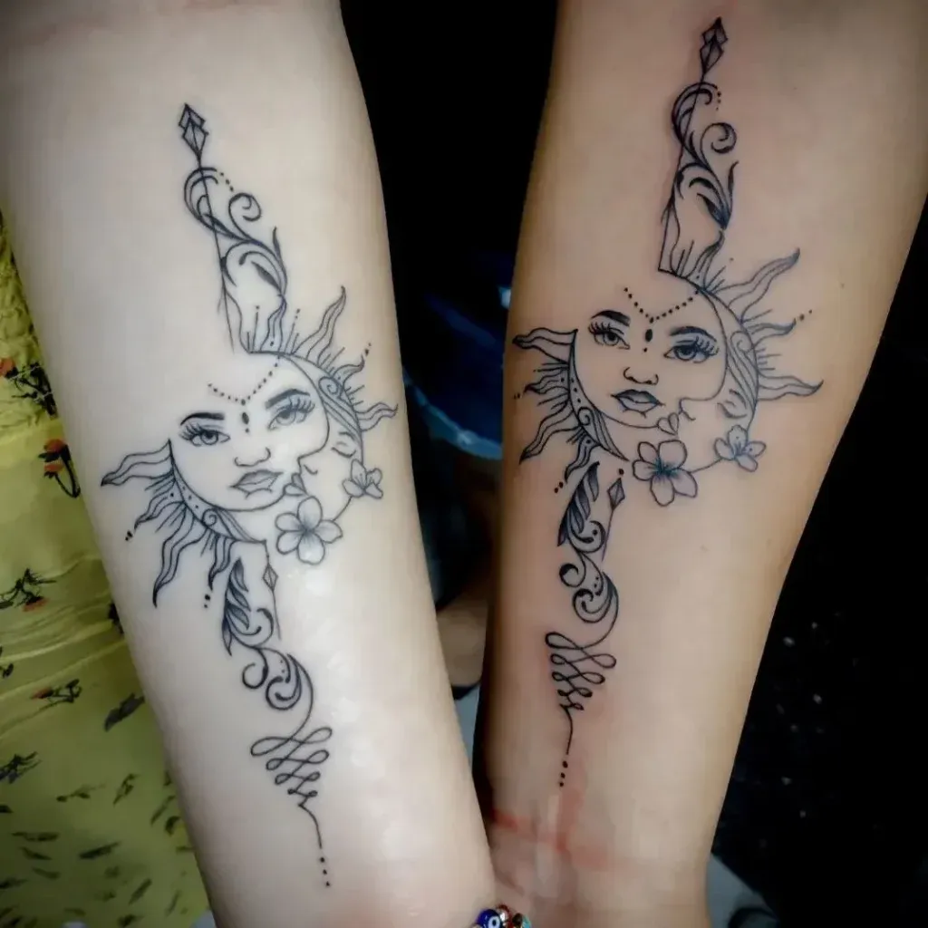 **Celestial Sunbeams Tattoo**