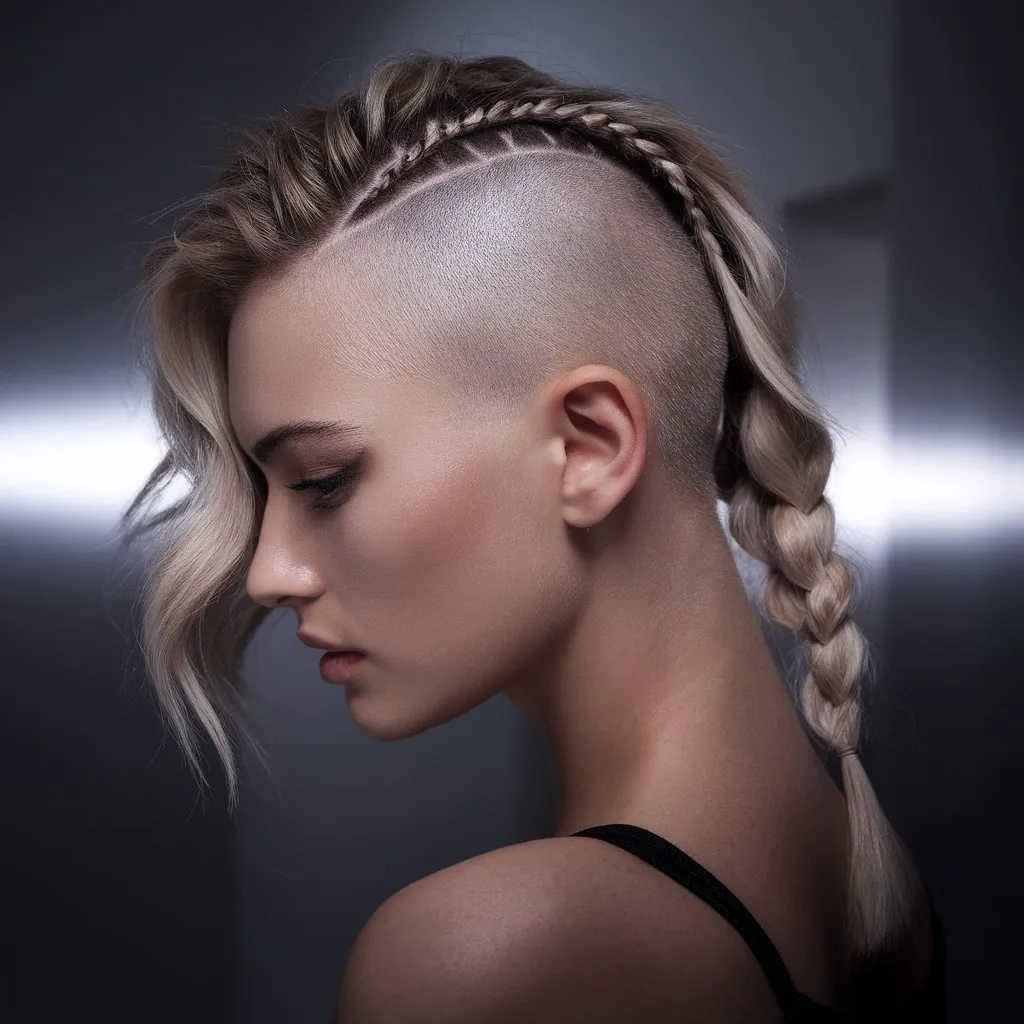 **Classic Braided Undercut**