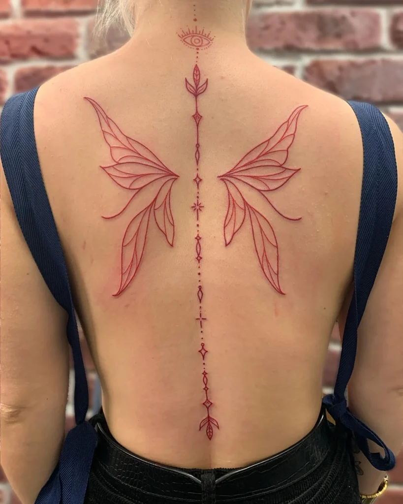 **Delicate Back Wings**