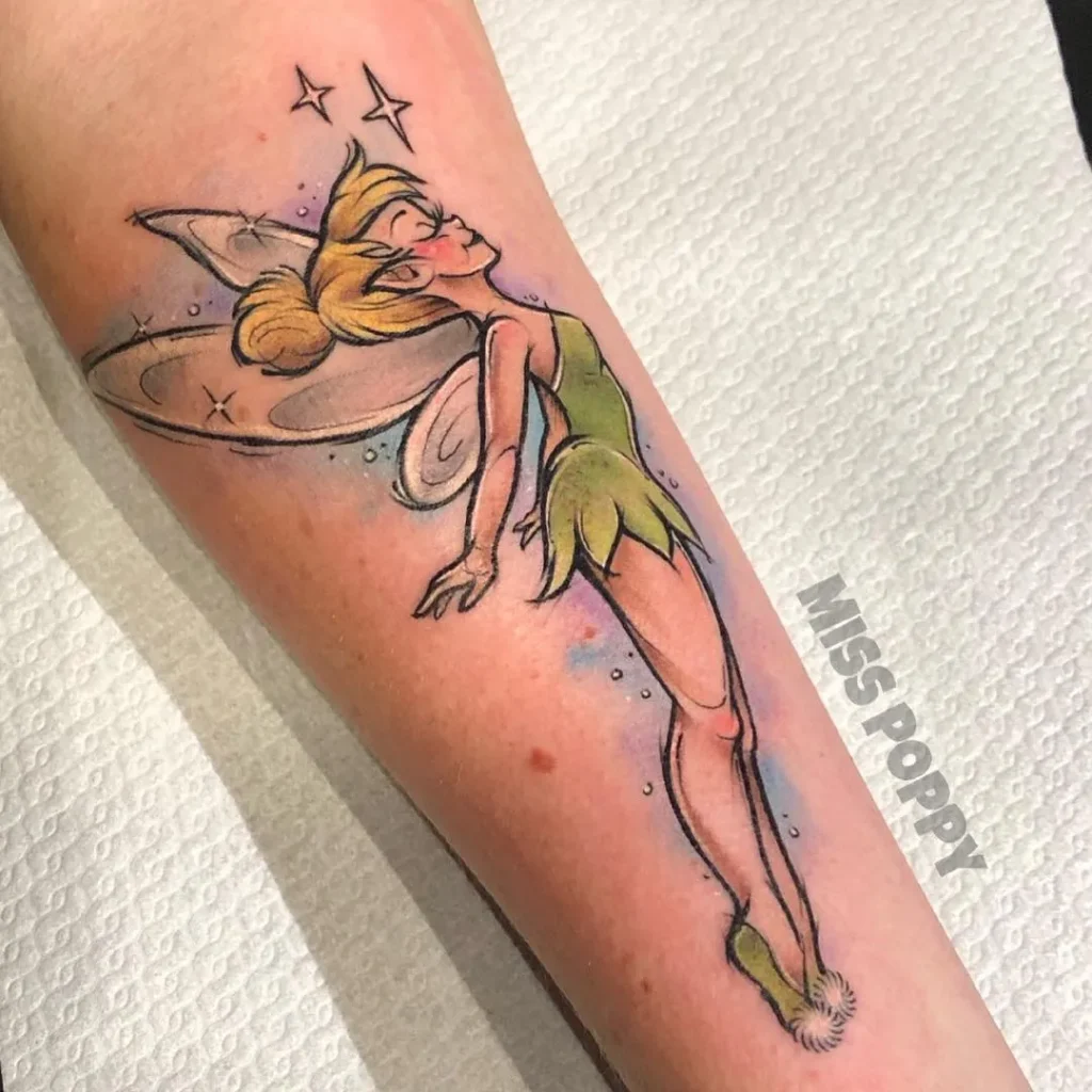 ### Dreamy Starlit Tink Tattoo