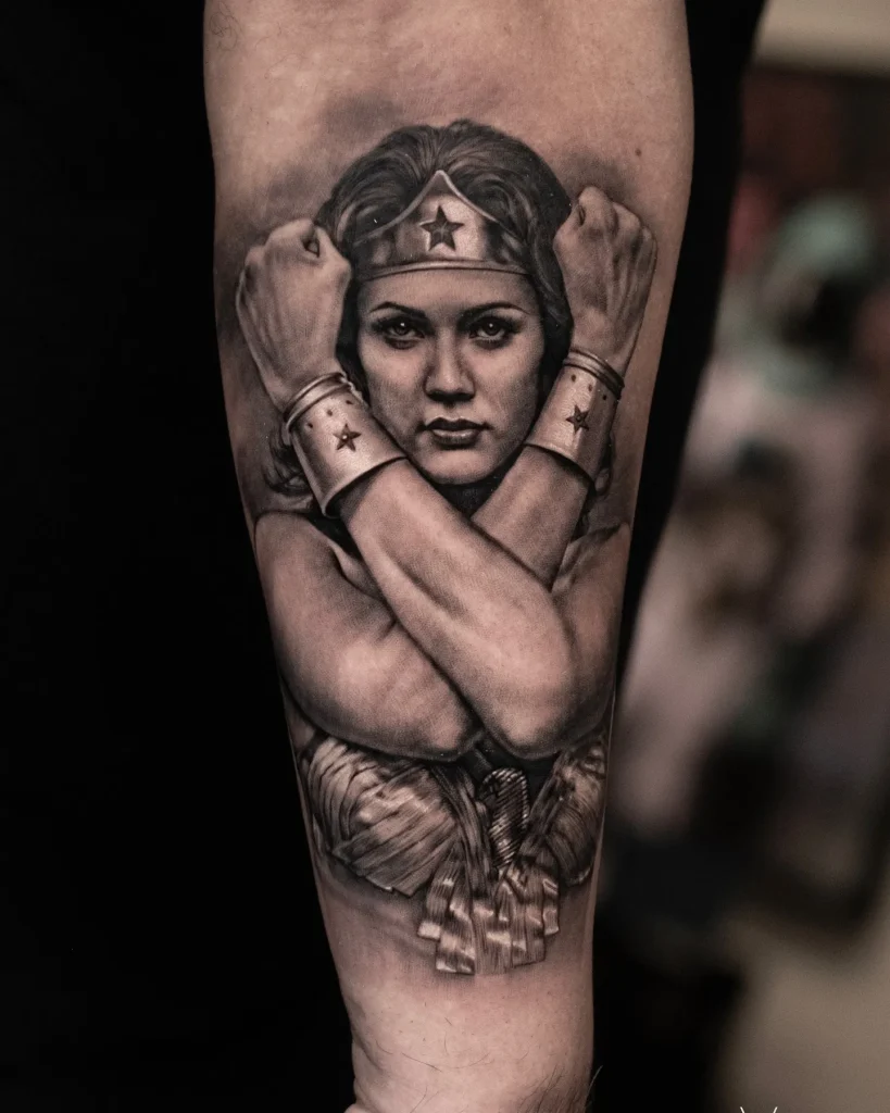 **Empowered Warrior Stance Tattoo**