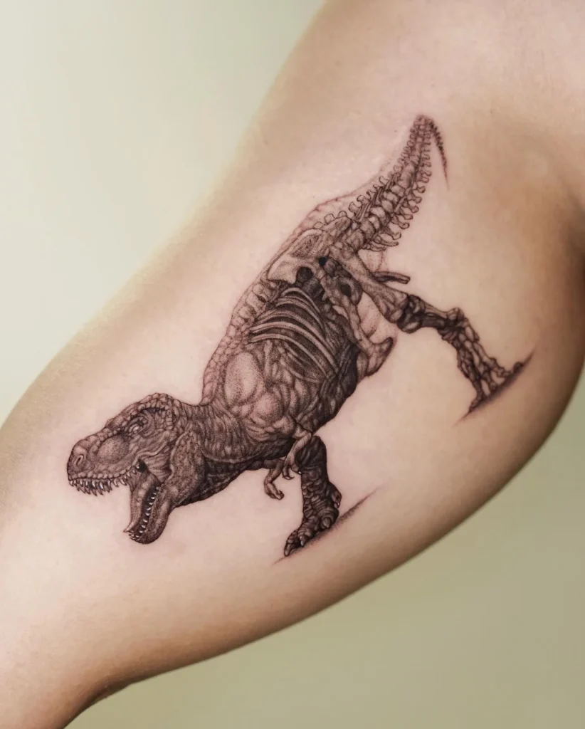 **Fierce T-Rex Tattoo**