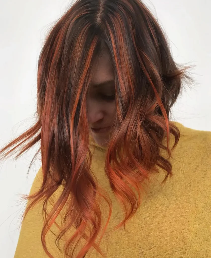 **Fiery Ombre Waves**