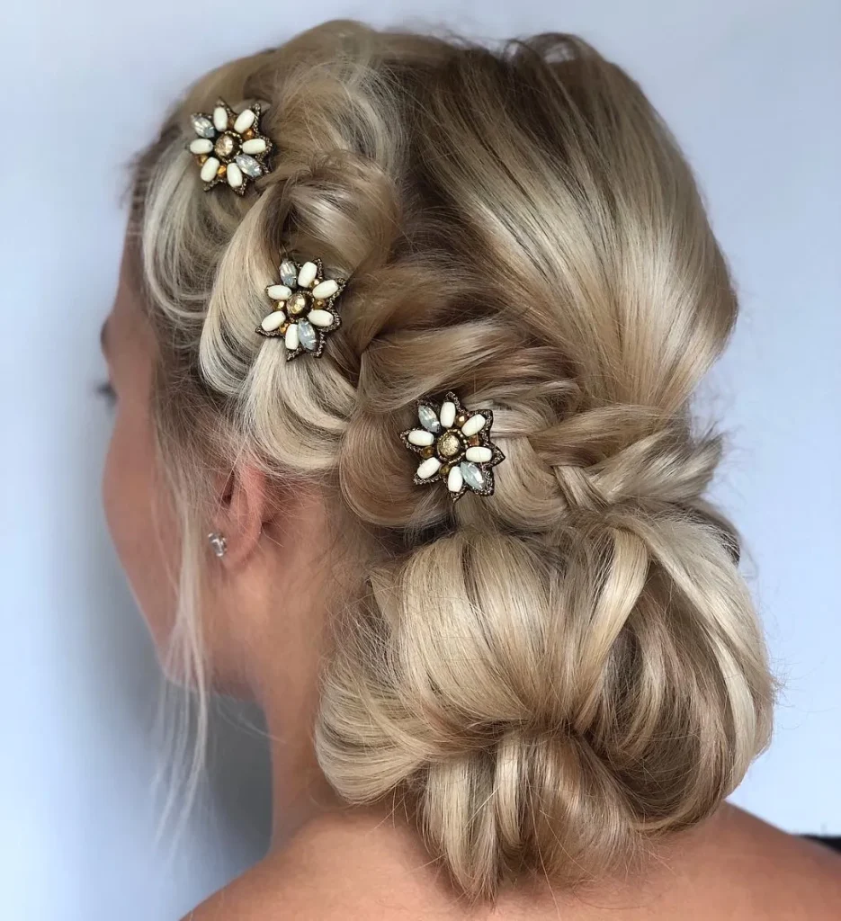 **Floral Accented Side Braid**