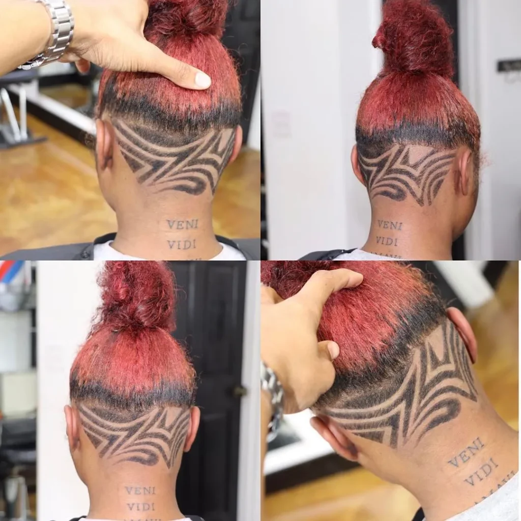 ### Geometric Tribal Undercut