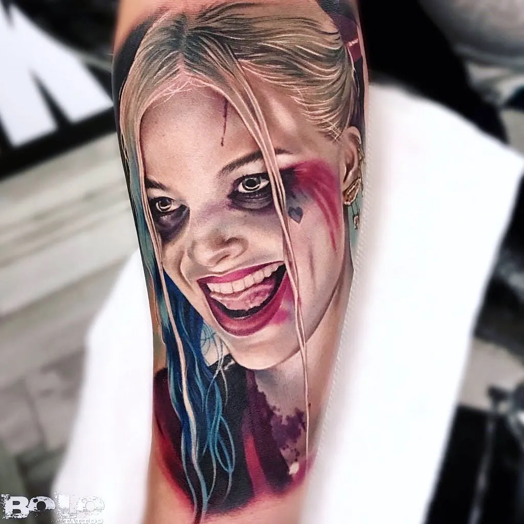 # Harley Quinn Grin Tattoo