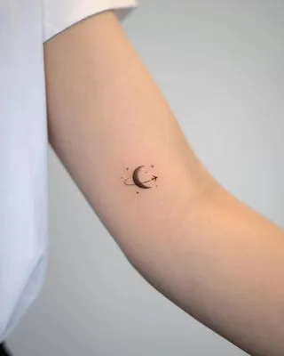 **Minimalist Crescent Charm**