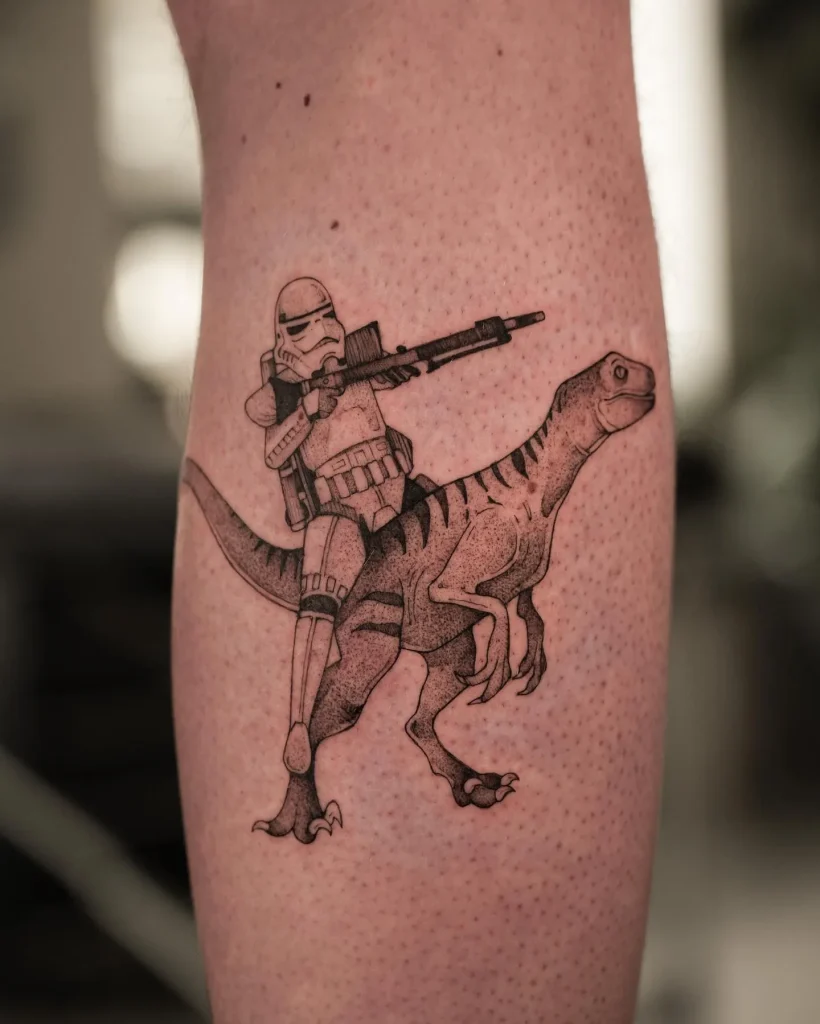 ### Stormtrooper on Raptor Tattoo