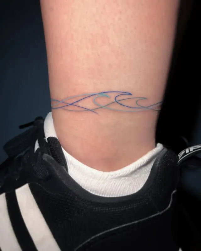 ### Subtle Ocean Waves Tattoo