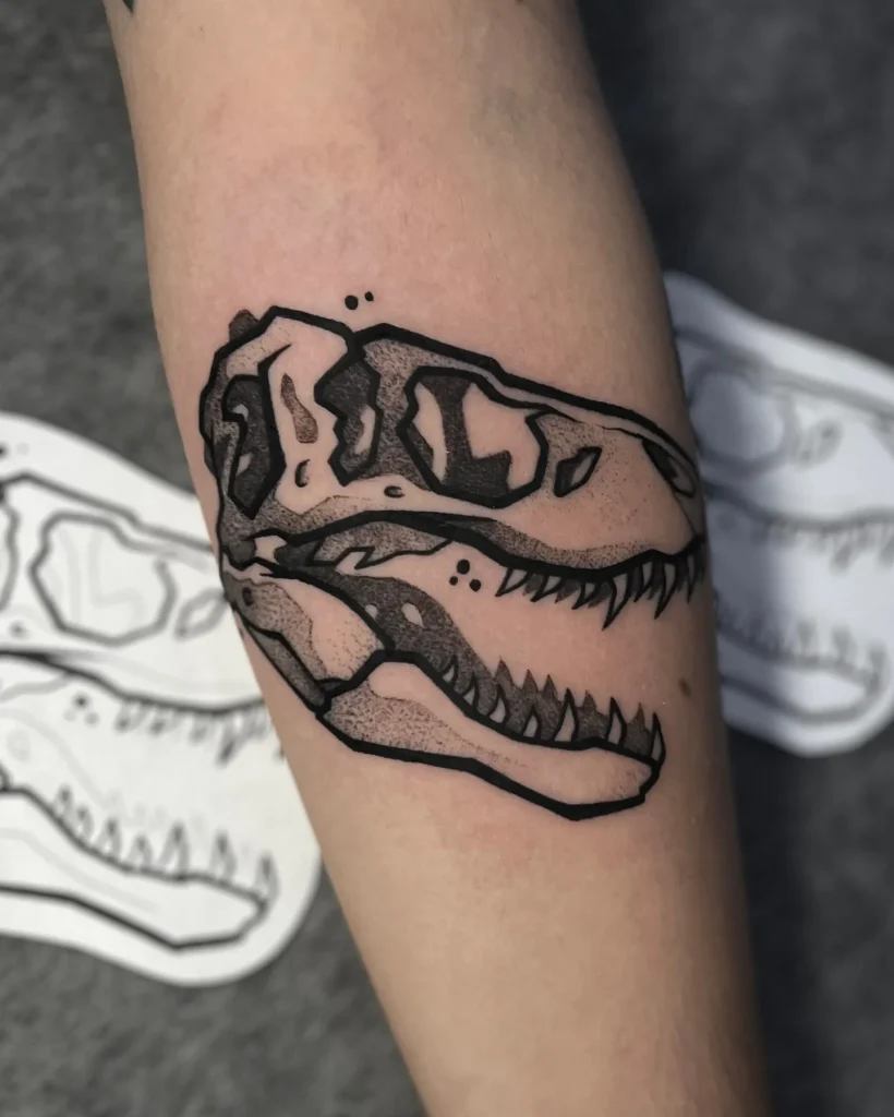 **T-Rex Skull Outline**