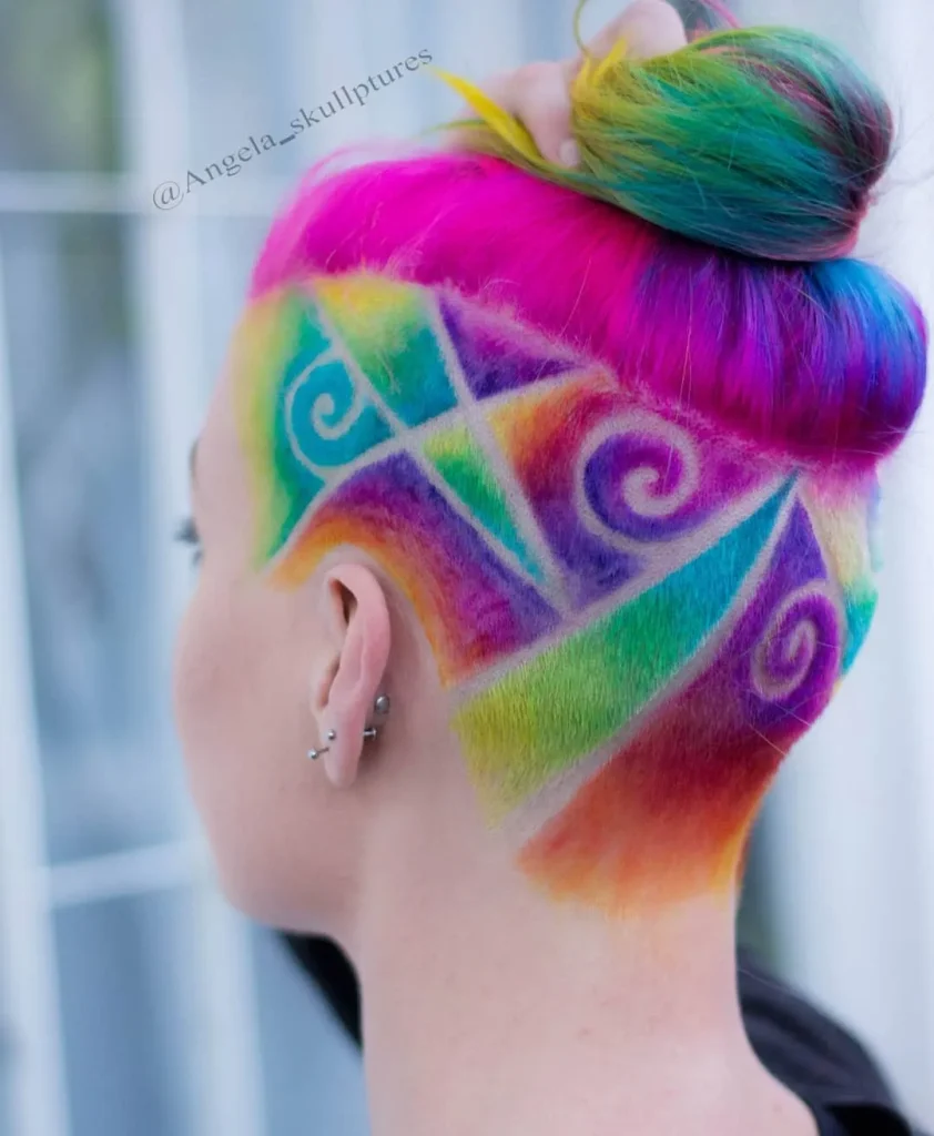 **Whimsical Rainbow Spirals**